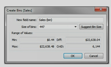 What are Bins in Tableau?