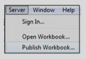 How will you deploy Tableau workbook on the server?